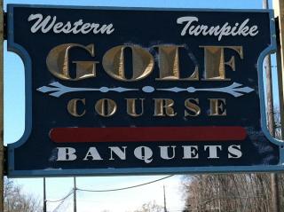 Western Turnpike Golf Course Sign
