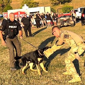 K-9 Unit Demonstration at the 2022 National Night Out